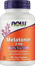 Мелатонін від безсоння, 3 мг - Now Foods Melatonin — фото N2