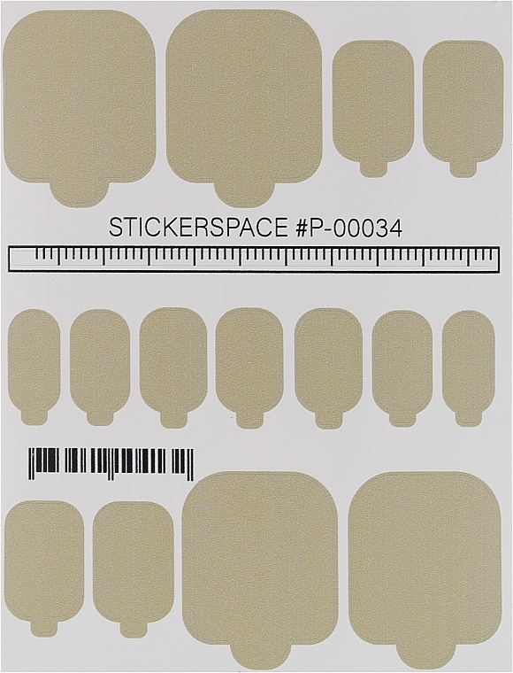 Дизайнерские наклейки для педикюра "Wraps P-00034" - StickersSpace — фото N1