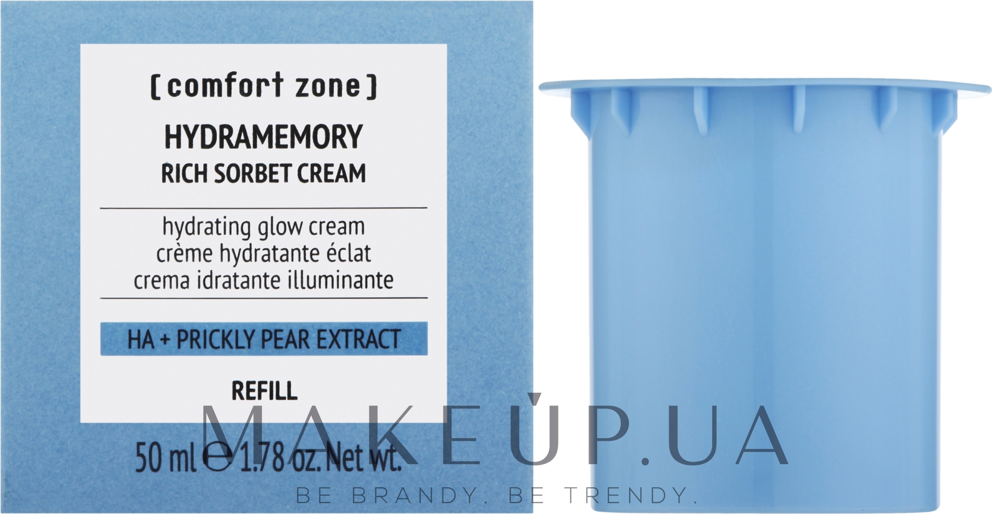 Увлажняющий крем-сорбет - Comfort Zone Hydramemory Rich Sorbet Cream (сменный блок) — фото 50ml