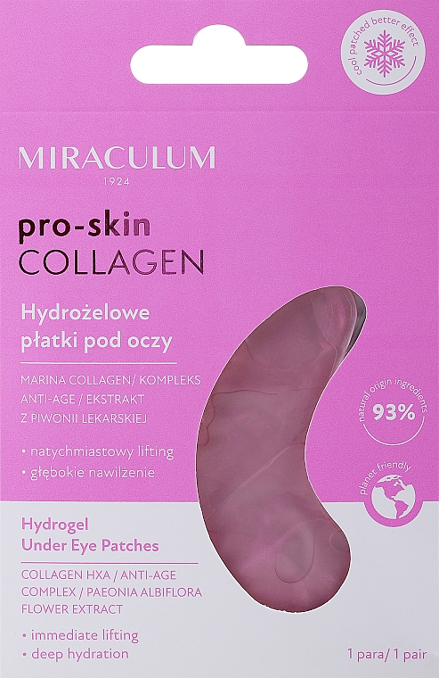 Гідрогелеві патчі для очей - Miraculum Collagen Pro-Skin Eye Pads — фото N1