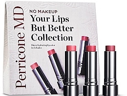 Парфумерія, косметика Набір - Perricone MD No Makeup Your Lips But Better Collection (lipstick/3*4.2g)