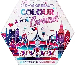 Духи, Парфюмерия, косметика Набор "Адвент-календарь" - Q-KI 24 Days Of Beauty Colour Carousel