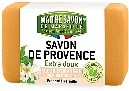 Парфумерія, косметика Мило "Апельсиновий цвіт" - Maitre Savon De Marseille Savon De Provence Orange Blossom Soap Bar