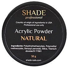 Акрилова пудра для нігтів - Shade Acrylic Powder Natural — фото N2