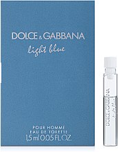 Духи, Парфюмерия, косметика Dolce & Gabbana Light Blue Pour Homme - Туалетная вода (пробник)