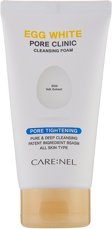 Пінка для вмивання - Carenel Egg White Pore Clinic Cleansing Foam — фото N1