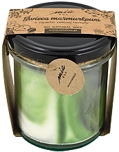 Духи, Парфюмерия, косметика Ароматическая мраморная свеча "Зеленый чай" - Miabox Candle