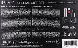 Silcare More Mani Special Gift Set (n/oil/15ml + gel/polish/2x10g) - Набір — фото N2