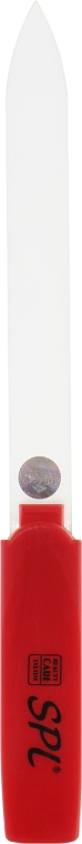 Пилочка хрустальная в пластиковом чехле 98-1352, 135 мм, красная - SPL — фото N2