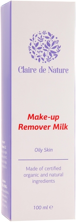 Молочко для снятия макияжа для жирной кожи - Claire de Nature Make-up Remover Milk For Oily Skin — фото N3