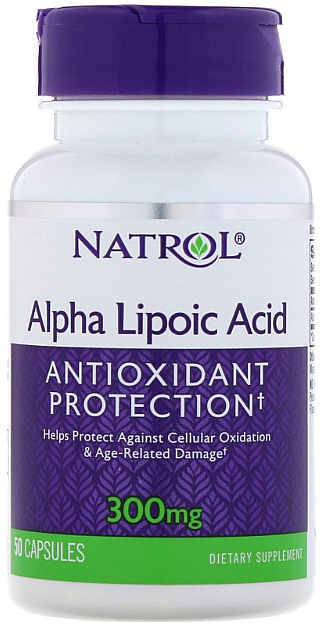 Альфа-липоевая кислота, 300 мг - Natrol Alpha Lipoic Acid — фото N1