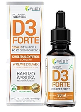 Парфумерія, косметика Вітамін D3 - Wish Pharmaceutical D3 Forte