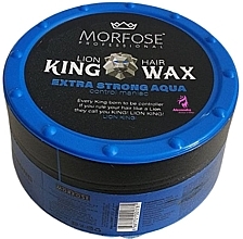 Воск для волос - Morfose Lion Hair King Wax Extra Strong Aqua — фото N1