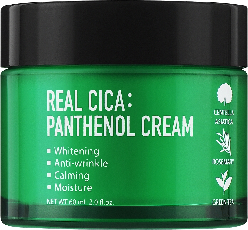 Заспокійливий крем для обличчя з центелою - Fortheskin Real Cica Panthenol Cream — фото N1