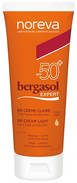 BB-крем для обличчя SPF50 + - Noreva Laboratoires Bergasol Expert BB Cream Light SPF50+ — фото N1