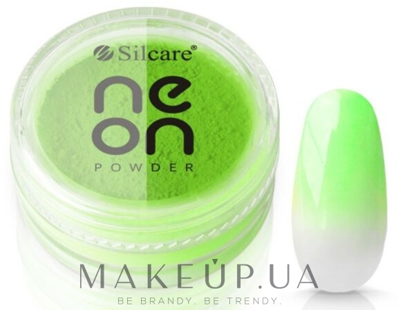 Пудра для ногтей - Silcare Neon Powder — фото Green