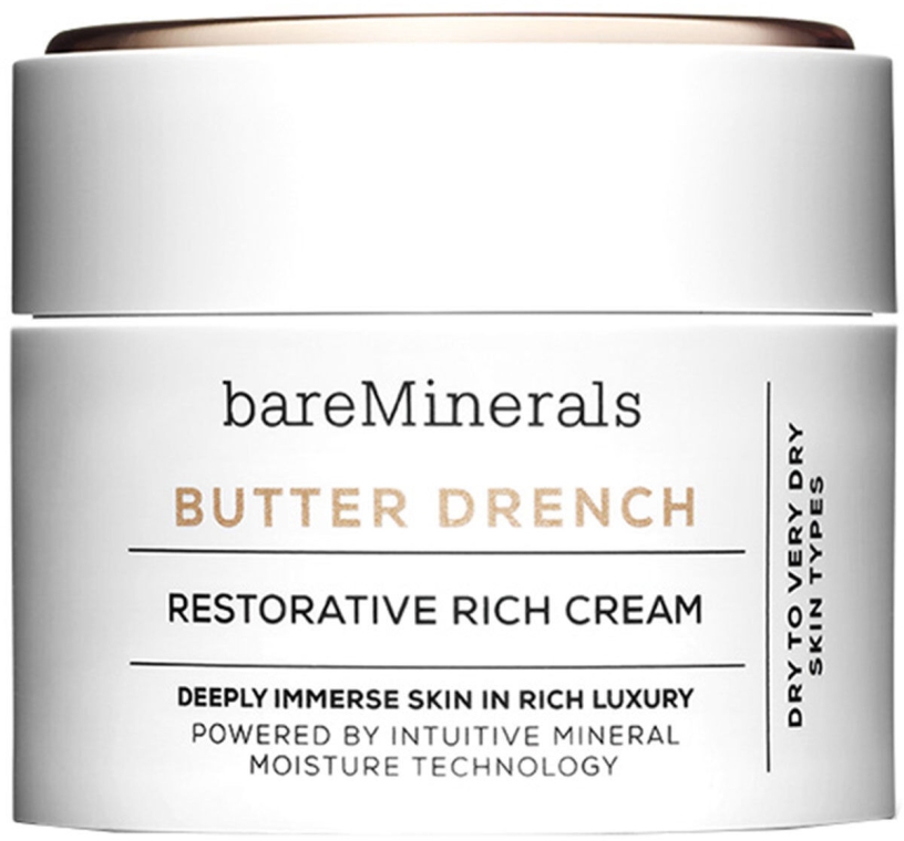 Восстанавливающий крем для сухой и очень сухой кожи лица - Bare Minerals Butter Drench Restorative Rich Cream — фото N1