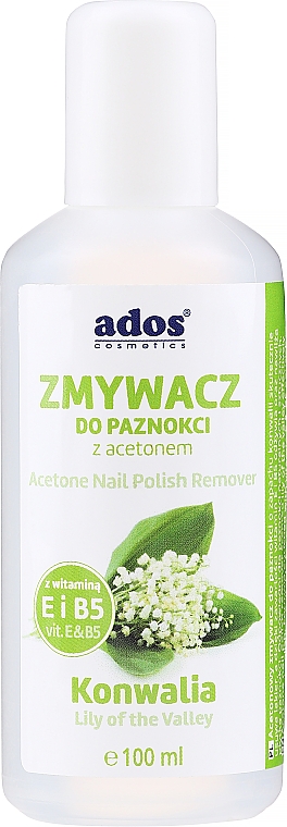 Жидкость для снятия лака "Ландыш" - Ados Acetone Nail Polish Remover — фото N3