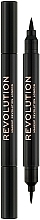 Makeup Revolution Awesome Double Flick Liquid Eyeliner - Makeup Revolution Awesome Double Flick Liquid Eyeliner — фото N1