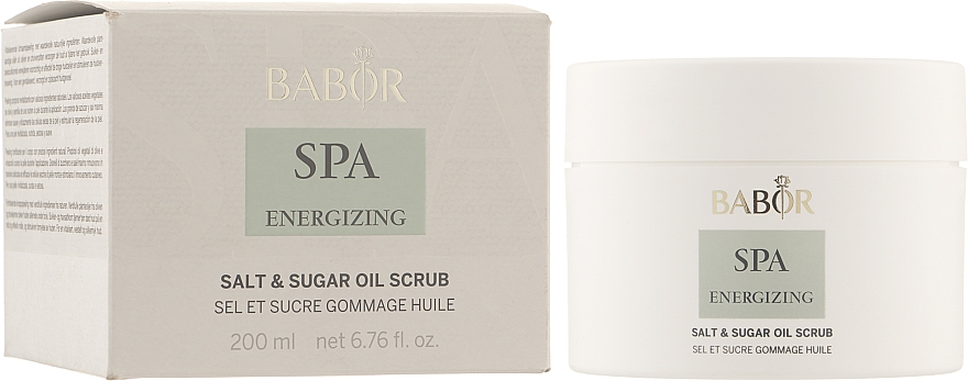 Цукрово-сольовий скраб для тіла - Babor Spa Energizing Salt & Sugar Oil Body Scrub — фото N2