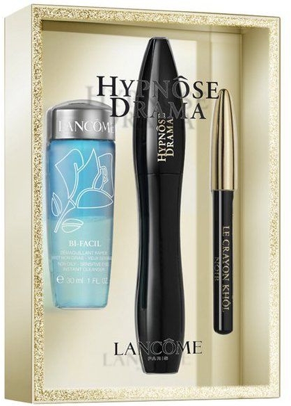 Набор - Lancome Hypnose Drama (Mascara/6.5g + makeup remover/30ml + Crayon/0.7g)