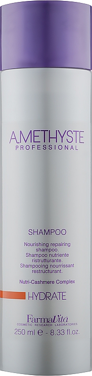 Шампунь для сухого і пошкодженого волосся - Farmavita Amethyste Hydrate Shampoo — фото N1