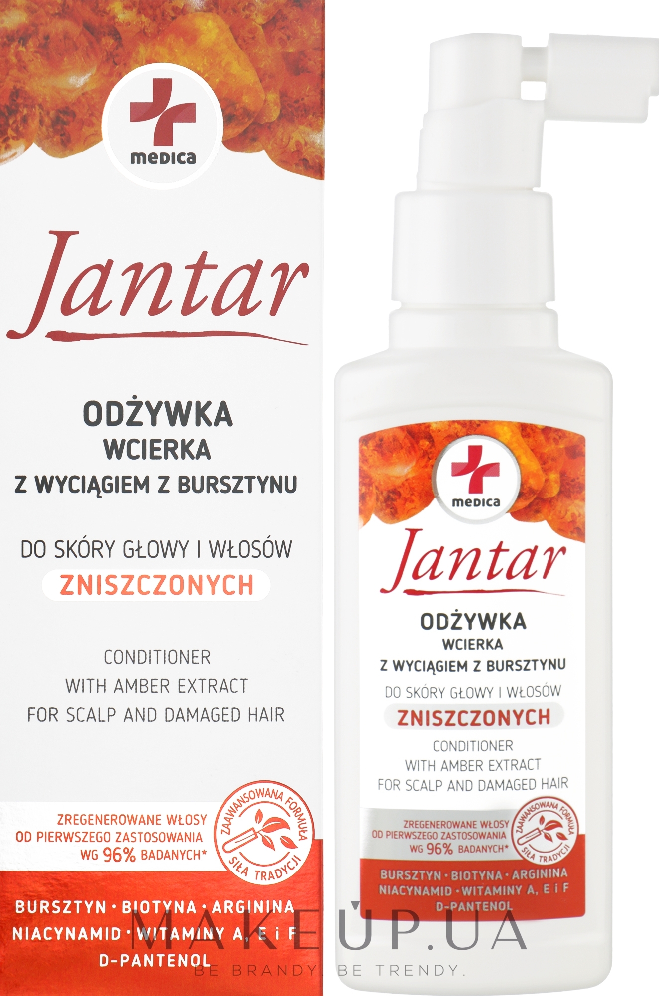 Кондиционер для поврежденных волос с экстрактом янтаря - Farmona Jantar Medica Conditioner with Amber Extract — фото 100ml