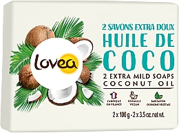 Парфумерія, косметика Мило з кокосом - Lovea Extra Mild Soaps Coconut