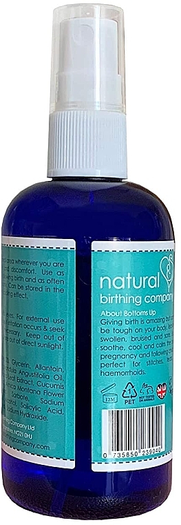 Спрей заспокійливий для тіла - Natural Birthing Company Bottoms Up Soothing Bottom Spray — фото N3