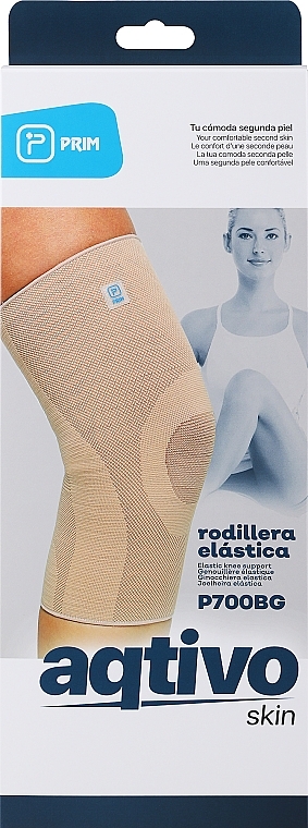 Эластичный бандаж для коленного сустава, размер L - Prim Aqtivo Skin Elastic Knee Brace L — фото N1