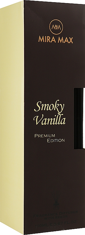 Аромадиффузор + тестер - Mira Max Smoky Vanilla Fragrance Diffuser With Reeds Premium Edition — фото N1