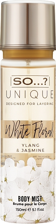 Спрей для тела - So...? Unique White Floral Body Mist — фото N1