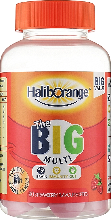 Мультивітаміни та пробіотики дітям від 3-х років - Haliborange The Bif Multi Strawberry — фото N1