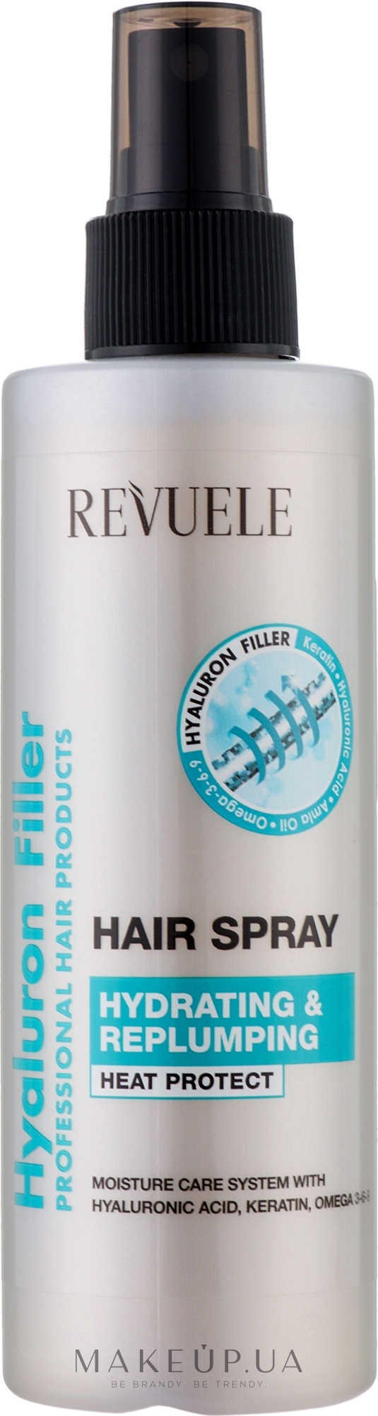 Спрей для волосся "Зволоження та відновлення" - Revuele Hyaluron Filler Hair Spray — фото 200ml