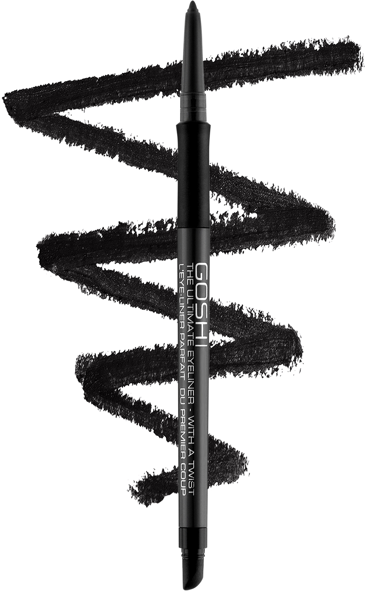 Олівець для очей - Gosh Copenhagen Ultimate Eyeliner With A Twist — фото 01 - Back To Black