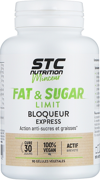Блокатор сахаров и жиров - STC Nutrition Fat & Shugar Limit Capsules — фото N2