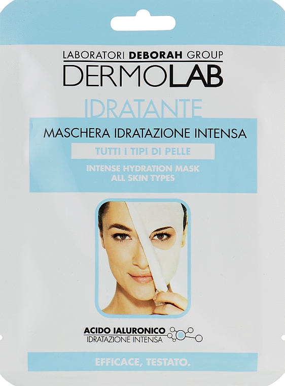 Маска тканинна для обличчя зволожувальна - Deborah Dermolab Intense Hydration Mask — фото N1