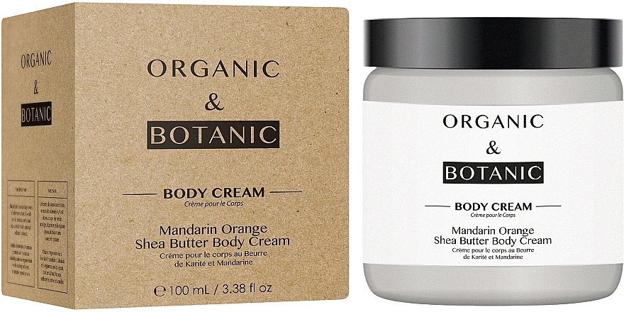 Крем для тела с маслом ши и мандарином - Organic & Botanic Mandarin Orange Shea Butter Body Cream — фото N1