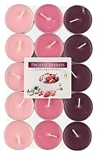 Парфумерія, косметика Набір чайних свічок "Заморожені ягоди", 30 шт. - Bispol Frozen Berries Scented Candles