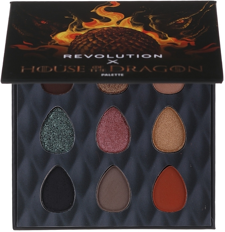 Набор - Makeup Revolution House of Dragon Glow Set (highlighter/10g + l/gloss/4.5ml + pal/0.5g) — фото N2