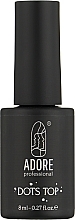 Парфумерія, косметика Матовий топ для гель-лаку з крихтою - Adore Professional Dots Top Matte