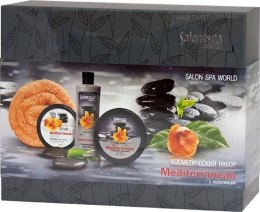 Парфумерія, косметика Косметичний набір - Salon Professional SPA Collection Mediterranean (scr/300ml + cr/gel/300ml + cr/300ml + towel)