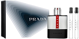 Парфумерія, косметика Prada Luna Rossa Carbon - Набір (edt/100ml + edt/2x10ml)