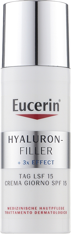 Денний крем проти зморшок для нормальної та комбінованої шкіри - Eucerin Hyaluron-Filler Day Cream For Combination To Oily Skin — фото N2
