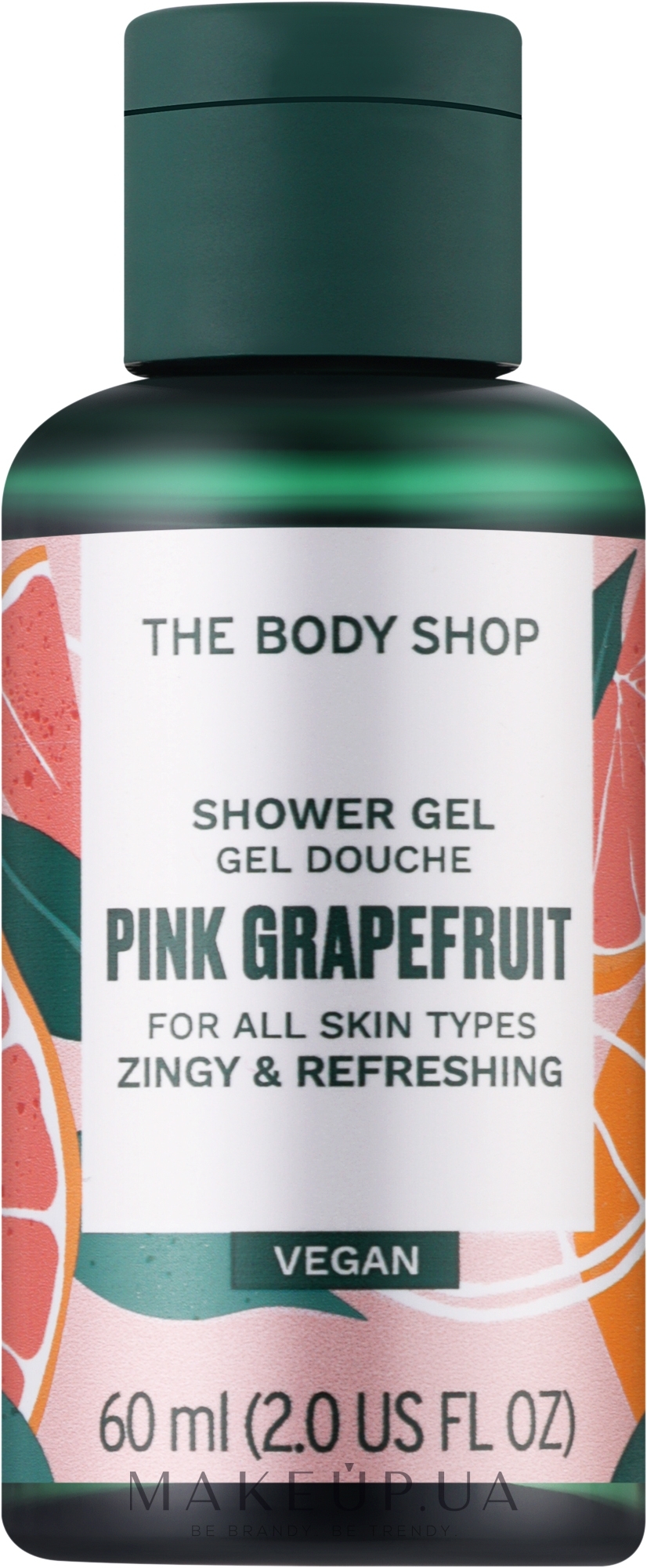 Гель для душа "Розовый грепфрут" - The Body Shop Pink Grapefruit Vegan Shower Gel (мини) — фото 60ml