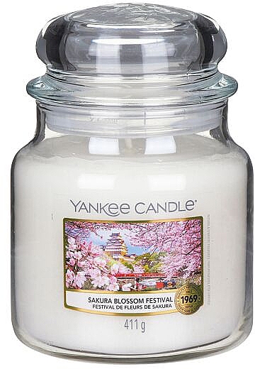 Ароматическая свеча в банке - Yankee Candle Sakura Blossom Festival Candle — фото N1