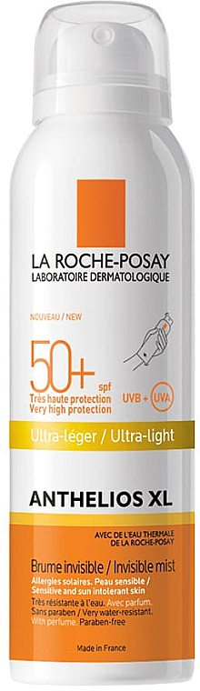 Спрей-вуаль сонцезахисний для обличчя й тіла - La Roche Posay Anthelios XL Invisible Mist SPF50+ — фото N1