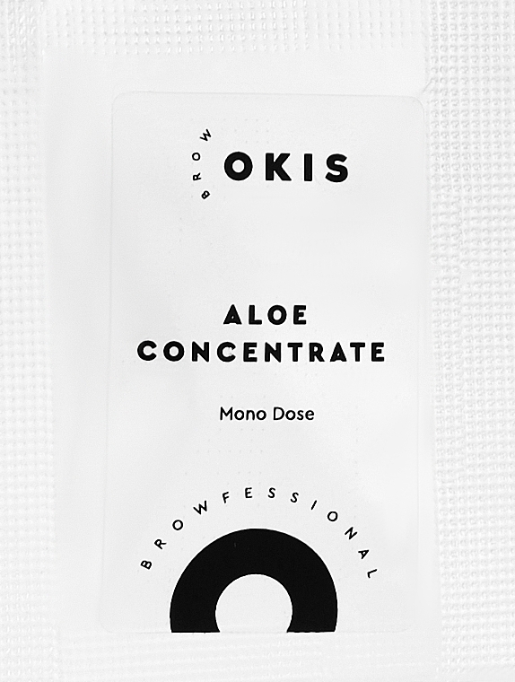 Концентрат алое для глубокого увлажнения бровей и ресниц - Okis Brow Aloe Concentrate (пробник) — фото N1