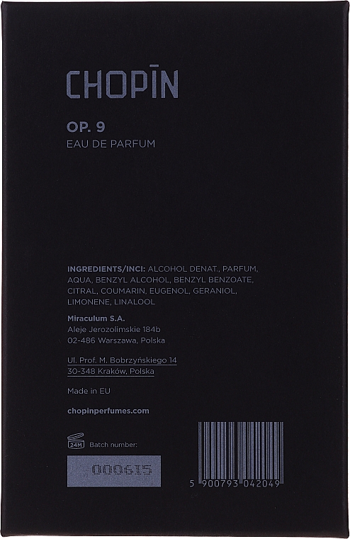 Miraculum Chopin OP.9 - Набір (edp/100ml + bag) — фото N3