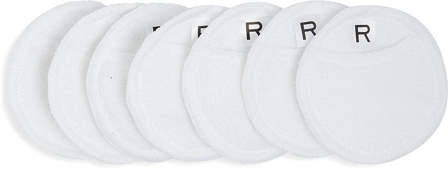 Багаторазові диски для очищення шкіри, 7 шт., білі - Revolution Skincare Recycled & Reusable Cleansing Pads White — фото N1